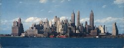 Lower Manhattan From Governors Island Large Format Postcard