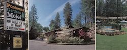 Ponderosa Gardens Motel Large Format Postcard