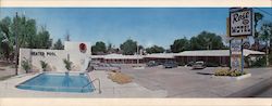 Rose Motel Large Format Postcard