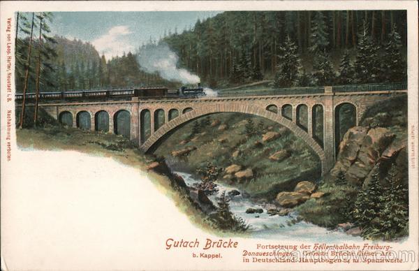 Gutach Brucke Germany Railroad (Scenic)