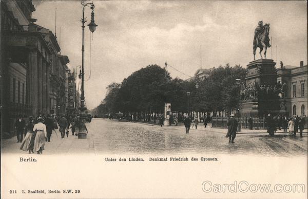 Berlin. Unter den Linden. Denkmal Friedrich des Grossen Germany
