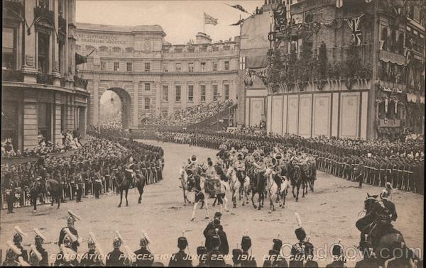 Coronation Procession, June 22nd 1911, Life Guards Band London England