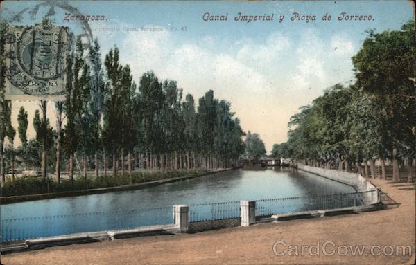 Canal Imperial y Playa de Torrero Zaragoza Spain