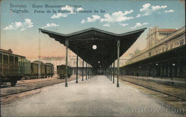 Peron De La Station De Chemin De Fer Belgrade Serbia