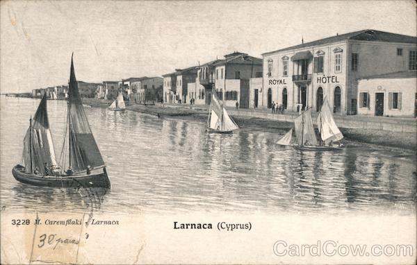 Looking along Waterfront Larnaca Cyprus Greece, Turkey, Balkan States