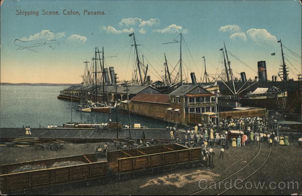 Shipping Scene Colon Panama
