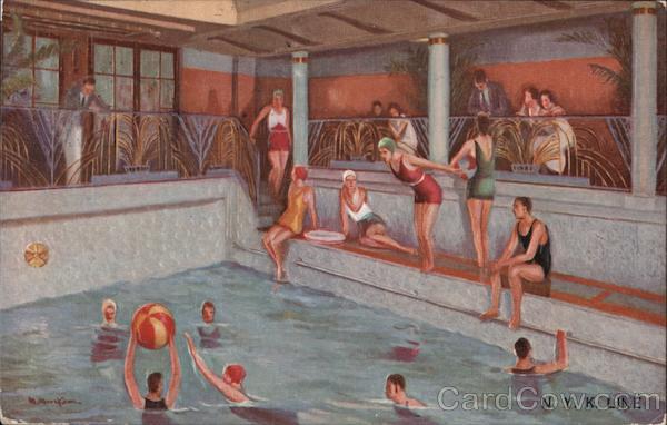 Swimming Pool Orient-California Liners, Hong Kong Interiors
