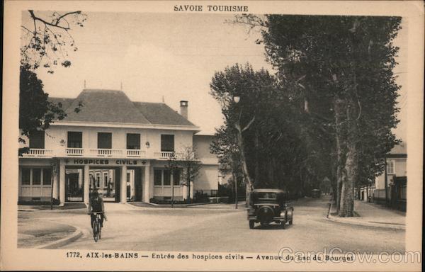 Entrance to the Civil Hospital - Avenue du Lac du Bourget Aix-les-Bains France