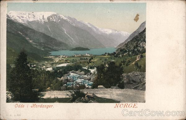 Odde i Hardanger. Norge Odda Norway