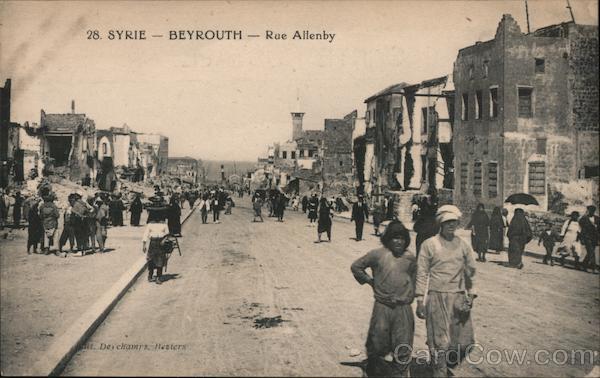 Syrie, Beyrouth, Rue Allenby Avec Les Gens Beirut Lebanon