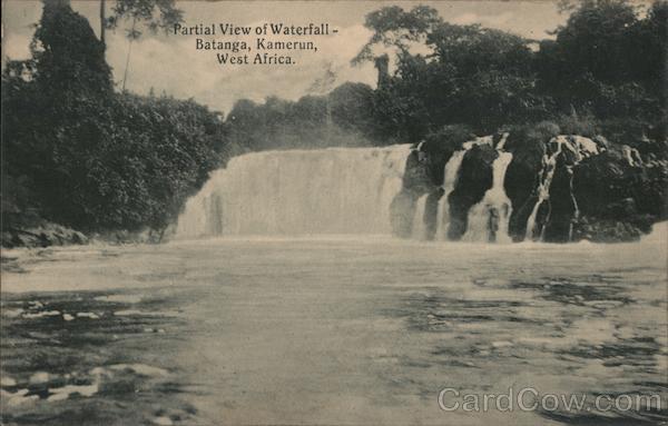 Partial View of Waterfall - Batanga, Kamerun, West Africa Cameroon