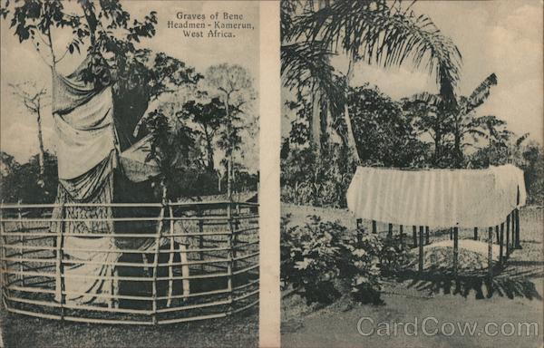 Graves of Bene Headmen - Kamerun, west Africa Cameroon