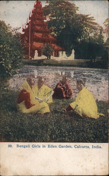 39. Bengali Girls in Eden Garden, Calcutta, India.