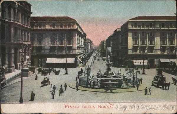 Piazza Della Borsa Naples Italy