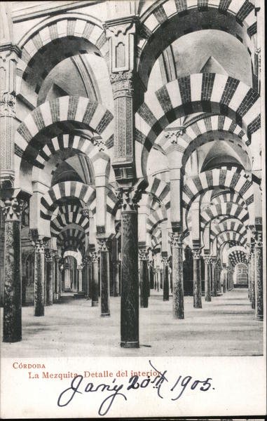 Cordoba. La Mezquita. Detalle del interior Spain