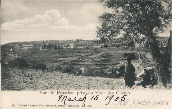 Vue de Jerusalem prise du Mont des Oliviers Israel