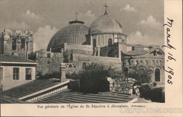 Vue generale de lEglise du St. Sepulcre a Jerusalem Israel