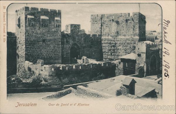 Jerusalem Cour de David et d'Hippicus Israel Middle East