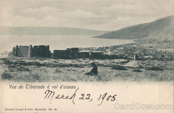 Vue du Ville a Vol d'Oiseau Tiberius Israel Middle East