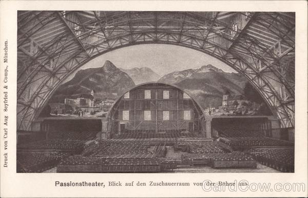 Passionstheter, Blick auf den Zuschauerraum von der Buhne aus. Germany