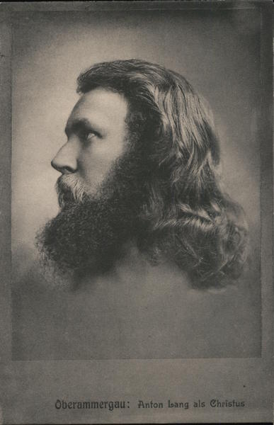 Oberammergau: Anton Lang als Christus Germany