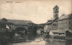 Nurnberg Kettensteg Postcard
