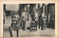 King Edward VII Lying In State at Westminster Hall London, England Postcard Postcard Postcard