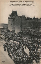 Funeral of King Edward the VII, The coffin carried by the sailors to Windsor Castle Postcard
