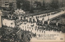 Funeral of King Edward the VII - Procession before the Marble Arch Postcard