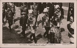 THE FUNERAL PROCESSION OF THE LATE KING EDWARD VII Postcard