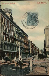 Calle Mayor, Prime Shopping Area For The City Postcard