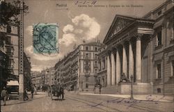 Madrid. Carrera San Jeronimo y Congreso de los Diputados Postcard