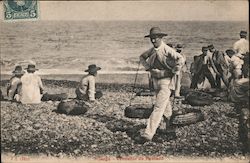 Malaga - Vendedor de Pascado Postcard