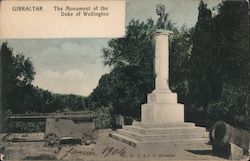 Gibraltar, The Monument of the Duke of Wellington Postcard