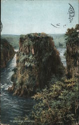 The gorge below Victoria falls Postcard
