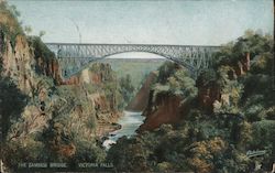 The Zambesi Bridge, Victori falls Postcard