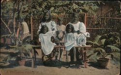 A Philippino Family, P.I. Postcard