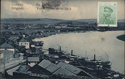 Vue du Cote de la Save Postcard