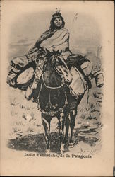 Indio Tehuelche, de la Patagonia Postcard