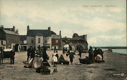 Fish Market Galway Postcard