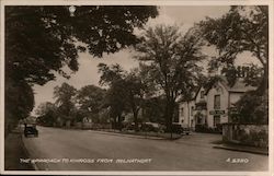 The approach to Kinross from Milnathort Postcard