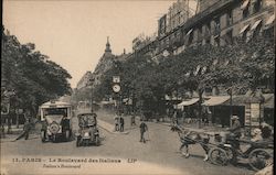 13. PARIS - Le Boulevard des Italiens LIP Postcard