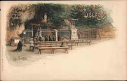 Lourdes La Grotte Postcard