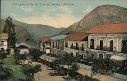 Vista parcial de la Plaza de Sorata (Bolivia) Postcard