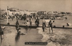 Bathers at the Beach Littlehampton, England Sussex Postcard Postcard Postcard