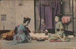 Ladies having tea Postcard