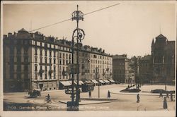 7109 Genève. Place Cornavin et Eglise Notre Dame Postcard