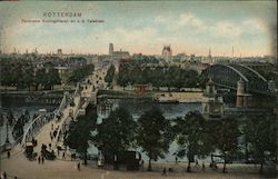 Panorama Koningshaven and Takstraat Bridge Rotterdam, Netherlands Postcard Postcard Postcard