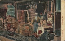 Turkish Merchants in Constantinople Turkey Postcard Postcard Postcard