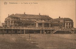 Middelkerke - Le Casino et le Tennis Postcard